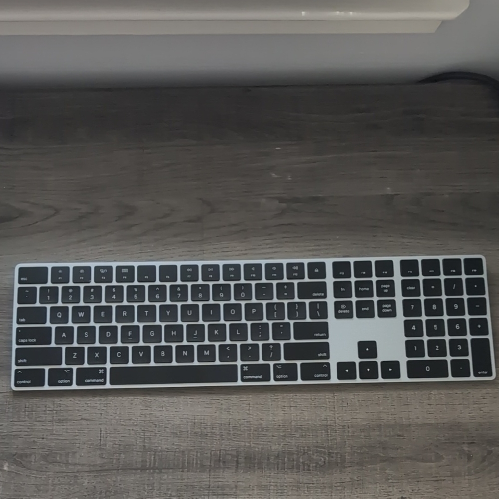 Apple Magic Keyboard A1843 - Wireless Bluetooth w/ Numeric Keypad (Black Keys)